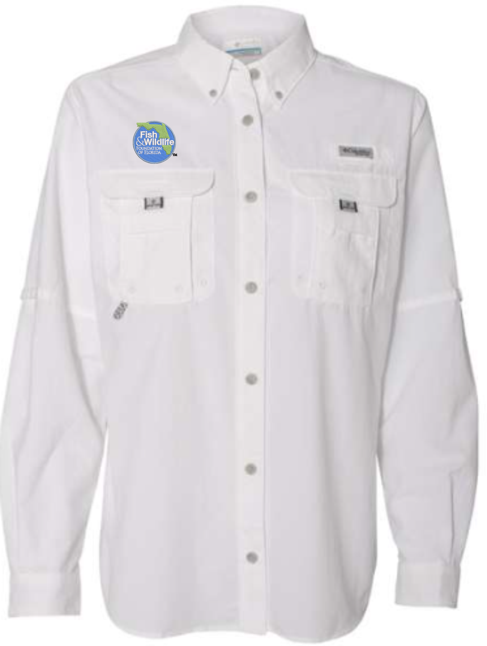 Columbia Ladies PFG Bahama™ Long Sleeve Shirt: White - Fish